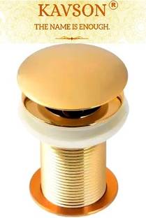 KAVSON - Premium GOLD Pop-Up Waste Coupling For Wash Basin Cartridge Faucet