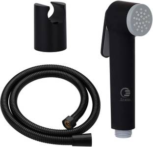 ERATO Premium Black Riva Health Faucet Set with 1.5 Meter Flexible SS Tube Riva Health Faucet With Flexible Hosepipe Health  Faucet