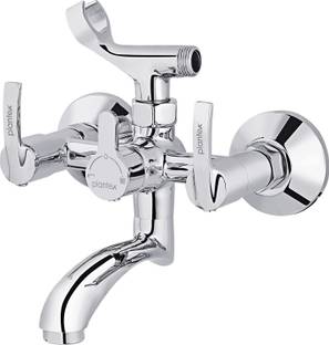 Plantex AQ-1417 Pure Brass Telephonic Wall Mixer with Crutch for Shower & Hot-Cold Water AQ-1417 Mixer Faucet