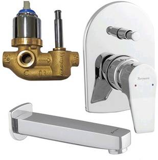 Parryware Aqua Concealed diverter Body With upper Trim with Plain wall spout 27172 Diverter Faucet