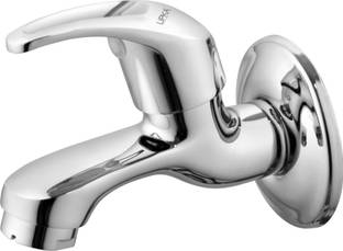 Lipka Pixel Bib Cock Brass Faucet with Chrome Finish|Tap with Flange for Washing Area, Toilets, Garden...