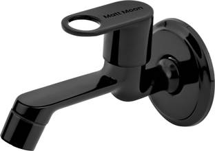 Matt Moon Deluxe (First Time In India) (Non Returnable) Korean Black 1111 New Design Chrome Plated Bib Tap Faucet