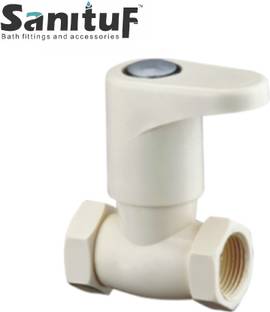 Sanituf STOP COCK (FEMALE) 15 MM PTMT STAR STOP VALVE ISI Certified Star Series Plastic Stop Cock Faucet