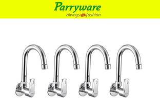 Parryware Vista Wall Mounted Sink Cock with Swivel Spout set of 4 pic 417 Wall Mounted Sink Cock with ...