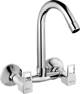 Ramya CUBE Sink Mixer Tap For Bathroom and Kitchen Chrome Finish Kitchen Mixer Faucet