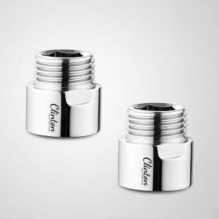 Clinton BRASS 1 INCH" EXTENSION NIPPLE FOR PIPE FITTINGS (PACK OF-2) Stop Cock Faucet