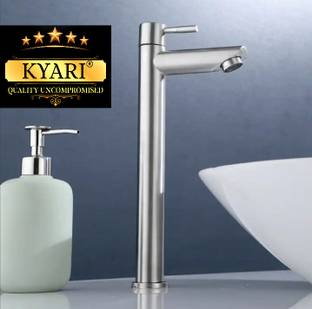 Kyari - TALL 12 inch Table Top Desk Mount Pillar Tap (Black) Pillar Tap Faucet
