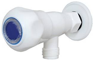 COSWARE Prince White PVC Angle Cock Tap for Bathroom, Kitchen, Outdoor (Pack of 1) Angle Cock Faucet