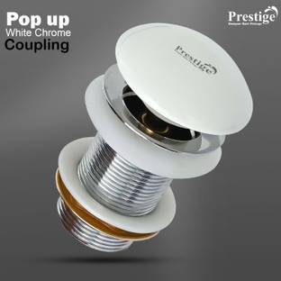 Prestige PrestigeCeremic/Brass/Heavy duty/Pop up white chrome coupling Pack of 1 Health  Faucet