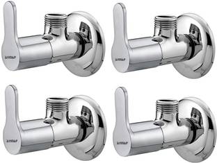 रम्या Eva Angle Cock Pack OF 4 Heavy Stainless Steel Premium Quality For Bathroom And Kitchen tap Bras...