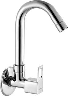 Ramya CUBE Sink Tap Brass For Bathroom and Kitchen Chrome Finish Sink Tap Faucet