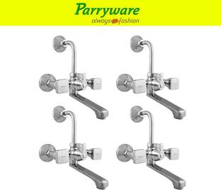 Parryware Ritz Wall Mixer 2 in 1 with Overhead Shower Provision set of 4 pic 271 Wall Mixer with Overh...