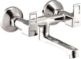 AMATRA Solitaire Non Telephonic Wall Mixer For Bathroom and Kitchen Chrome Finish Mixer Faucet