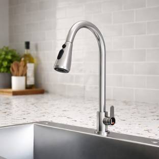 Lorazzo Creo™ Pull-Down Kitchen Faucet SS304, Hot & Cold Tap with 360°Swivel, Dual Spray Sink Tap Fauc...