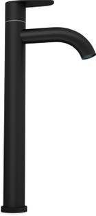 Nirant L - Shape Tap | Tap 12 Inch | Faucet for Wash Basin | Black with Gold Handle | Tall Cock Pillar Tap Faucet