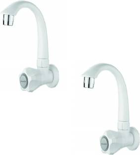 Prestige PVC Sink Cock Pack Of 2 Sink Bib Tap Long Neck Bib Tap Faucet Spout Faucet