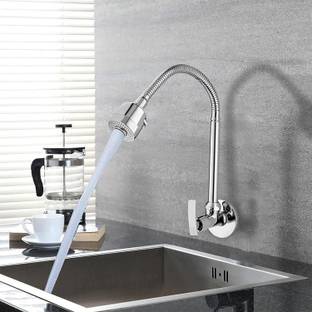 ओलिआना Desire (Brass) Kitchen Sink Spray Spout Flexible Cock with Flange पिलर टैप नल
