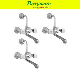 Parryware Ritz Wall Mixer 2 in 1 with Overhead Shower Provision set of 3 pic 258 Wall Mixer with Overhead Shower Provision Wall Mixer Faucet