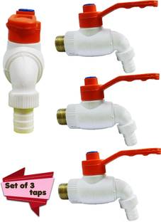 MASHKI Heavy Duty Turkey TAP Faucets/ Nozzle Bibcock/ Plastic Taps with Brass Nozzle/ Use for Gardening, Car Wash, Washing Machine, Washroom, Toilet and Other Household Purpose Bib Tap Faucet