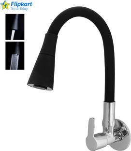 Flipkart SmartBuy Flexible Brass Made Wall mounted Sink Tap with Dual Foam Flow With Silicon Spout Sink Tap For Kitchen-Brass Kitchen Tap With 360 Degree&Flexible Dual Flow Sink Tap Faucet