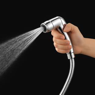 HOMEMATES Premium Chrome ABS Jet Sprayer | 15cm, 65gm | Sleek & Durable Design Health  Faucet