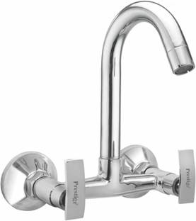 Prestige Passion (Sink ) Brass Tap With Hot & Cold Water Feature (Silver) Mixer Faucet