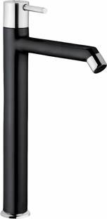 ENICET High neck Pillar cock, Black Table top tap 12 inch Tall Body | Black table top faucet Pillar Ta...