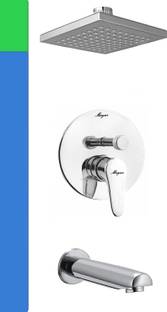 MAYUR ÖCICH DIVERTOR (HEAVY DUTY) MIXER W. 6" RAIN SHOWER SET AND SPOUT (COMPLETE SET) TAPS FOR BATHROOM [SHOWER COMPLETE SET] bathroom mixer [SHOWER MIXER} Mixer Faucet