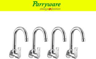 Parryware Vista Wall Mounted Sink Cock with Swivel Spout set of 4 pic 412 Wall Mounted Sink Cock with ...