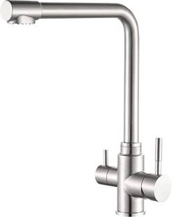 Fossa KSF-701A 3 Way Kitchen Mixer Taps with Drinking Water Filter Tap Color - Silver Kitchen Mixer Faucet