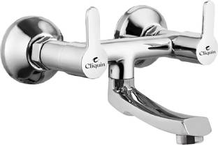 Cliquin CSNTPM108 Non-TPM Wall Mixer Faucet – Dual Lever, Chrome Finish for Bathroom Wall Mixer Faucet