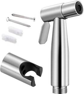 PIXAFLO HF001-1U Stainless Steel Heavy Duty Health Faucet Gun With Hook | Brushed Finish Health  Faucet
