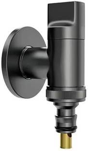 Fossa Laundry Faucet Washing Machine Faucet Water Spigot Outdoor Brass Faucet Handle Hose Faucet Dishwasher Angle Valve (Black) Matte Finish Angle Cock Faucet
