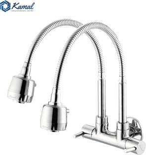 KAMAL Two Way Sink Faucet Terra | SS 304 fully flexible Dual flow spout 50cm length | Single Cold Wate...