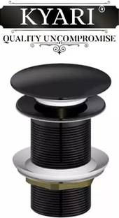 Kyari - Premium Matte Black Pop - Up Waste Coupling For Wash Basin Cartridge Faucet