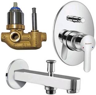 Parryware Claret diverter Body With upper Trim with tipton wall spout 525282 Faucet Set