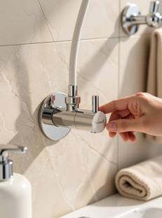 KAMAL Angle Valve - FLT | Quarter Turn Angle Cock for Wash Basin Geyser & Toilet | Brass Faucet | Quar...