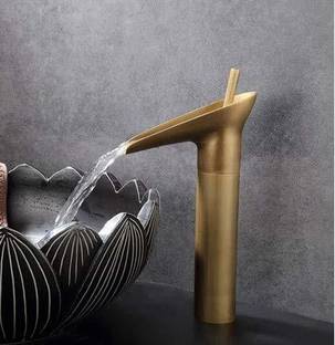 Tap & Tile 01 Waterfall Bathroom Basin Faucet of Brass - Hot and Cold Water Mixer Antique Tap 01 Waterfall Bathroom Basin Faucet of Brass Health  Faucet