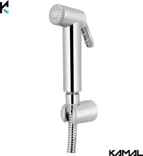 KAMAL Chrome Finish Health Faucet Eco (With 1 Mtr SS Tube) 1.25 Meter Flexible Hose Pipe and Wall Hook-Silver Health  Faucet