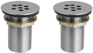 KAMAL WCL-0463-S2 Flat Waste Coupling Crystal (Set of 2) Health  Faucet