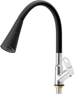 Prestige Prime Dual Flow Brass Swan Neck Tap with 360 degree Swivel Spout for Kitchen Sink-Set of 1 Pillar Tap Faucet