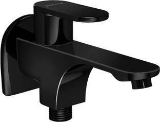 Impulse by Plantex ORN-207-BLACK Pure Brass 2-Way Bib Cock/ 2 in 1 Bib Tap for Bathroom/Quarter Turn Tap- Bib Tap Faucet