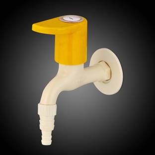 Ramya Ivory Nozzle Bib Cock Tap Heavy Plastic For Garden Outdoor Washing Area Hose Pipe Connnector Noz...