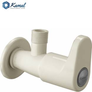 KAMAL Angle Cock - Verona (PTMT Plastic Faucet) Ivory Colour Cold Water Only Angle Cock Faucet