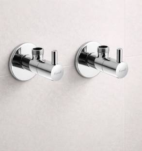 KAMAL FLT (Set of 2) Angle Cock | Quarter Turn Valve | Chrome Plated | For Basin Geyser & Toilet Angle Valve Faucet