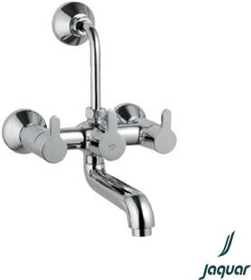 Jaquar Wall Mixer with Provision For Overhead Shower with 115mm Long Bend Pipe On Upper Side, Connecting Legs & Wall Flanges | FUS-CHR-29273UPR Mixer Faucet