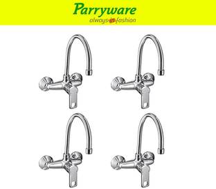 Parryware Vista Wall Mounted Sink mixer with Swivel Spout set of 4 pic 172 Wall Mounted Sink mixer wit...