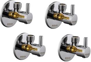 EKRASH by Ekrash Turbo brass Angle Valve With Wall Flange, -pack of 4 Angle Cock Faucet