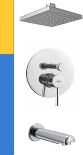 MAYUR ÖCICH DIVERTER WALL MIXER (HEAVY DUTY) HOT & COLD WATER W. 6" RAIN SET & BATH SPOUT [SHOWER COMPLETE SET][JAQUAR DIVERTER FLORENTINE MODEL] Mixer Faucet