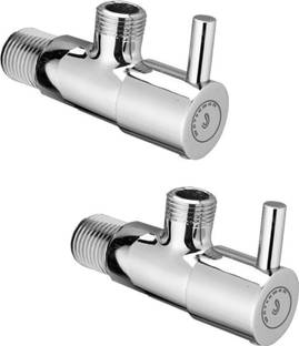 Waterman Turbo Mini Angle Valve (2 Pcs) Brass Body Chrome Finish Turbo Angle Valve Faucet